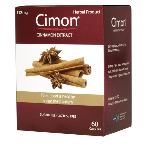Cinnamon Extract 112mg Capsules – Herbal Supplement for Sugar Metabolism